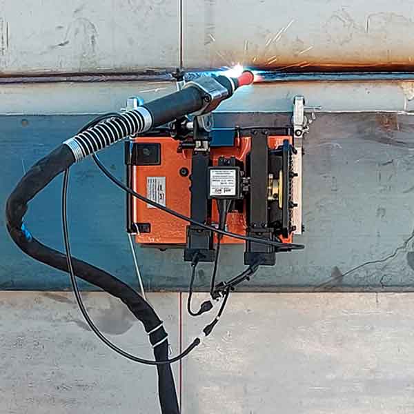 Soldagem automática de tanques em aço inox