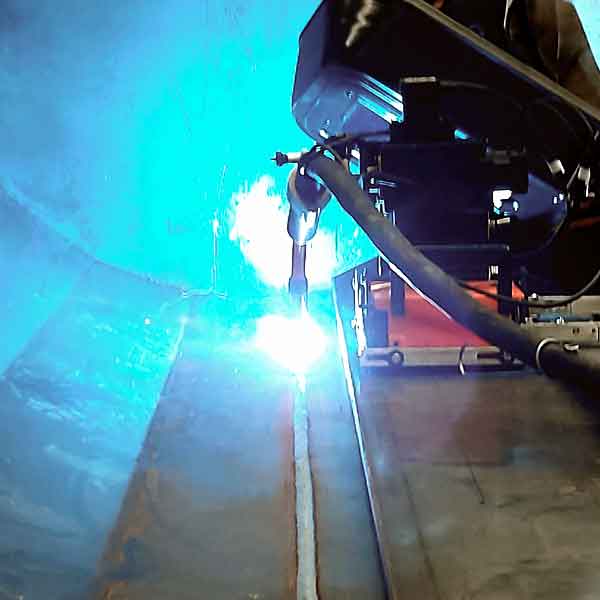 Soldagem fechamento de caçamba